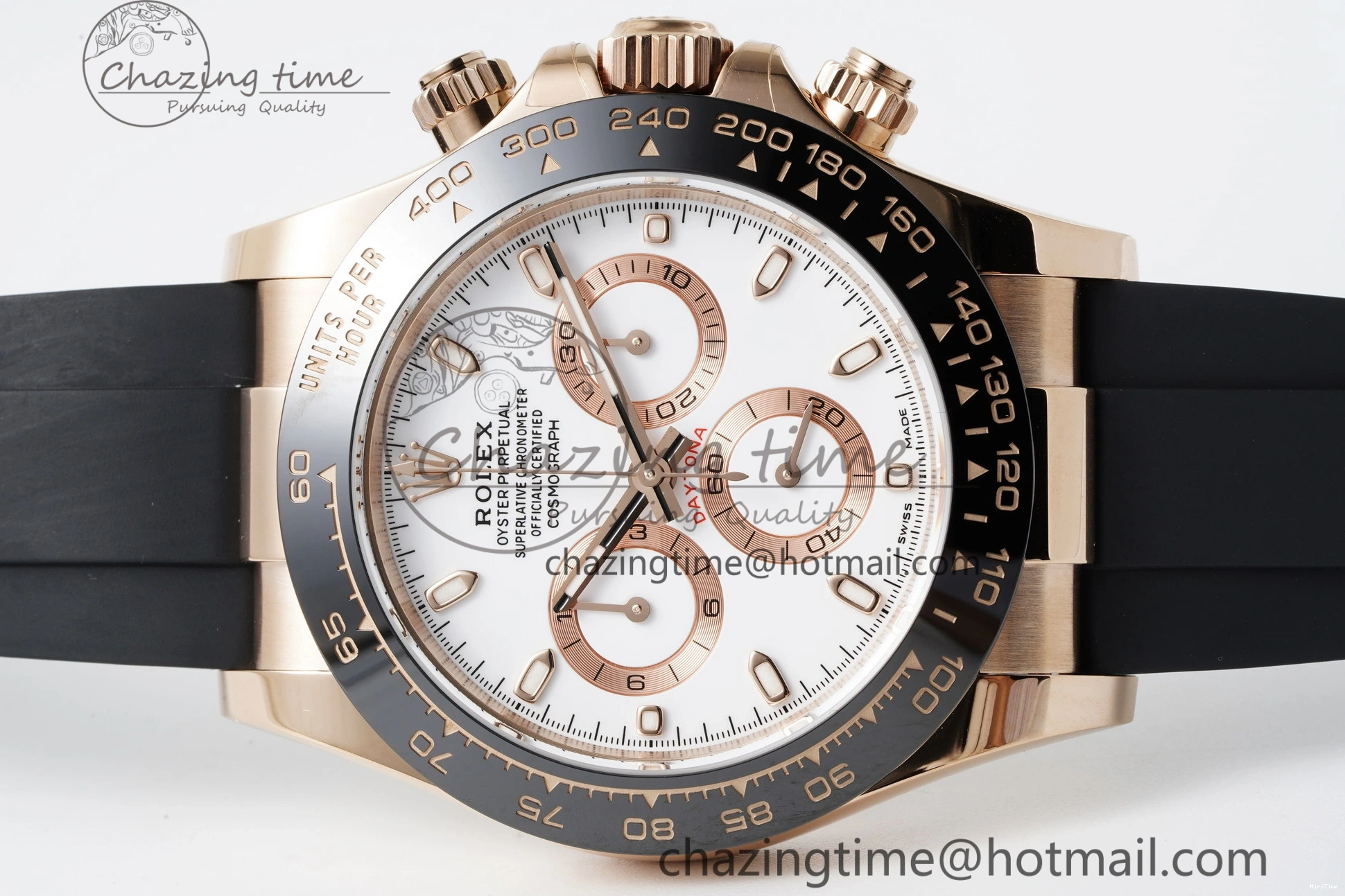 MiroTime 0115 Tailored Daytona 116515 BTF 1:1 Best Edition White Dial on Oysterflex Rubber Strap SA4130 V 2262